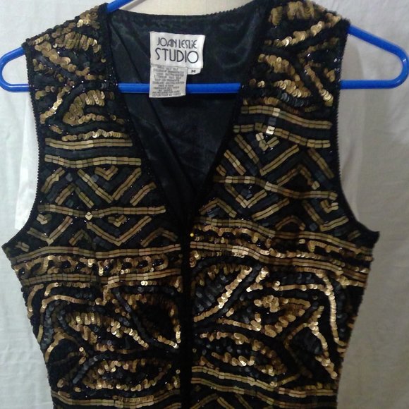 Joan Leslie Studio Sequin Vest - Beautiful Size Medium - Picture 5 of 7